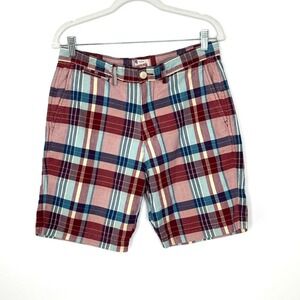Canvas Lands End Plaid shorts